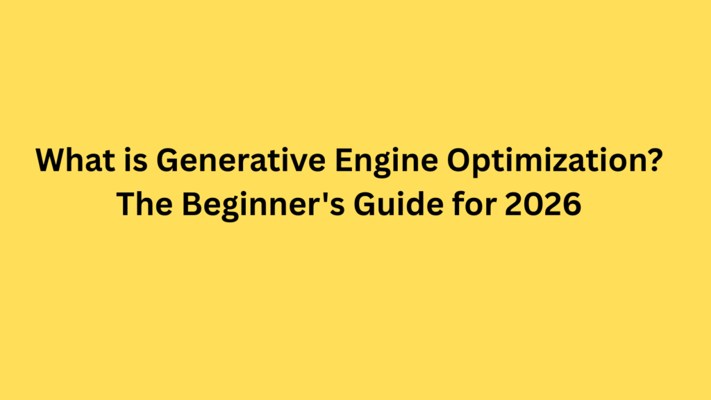 What is Generative Engine Optimization (GEO)?